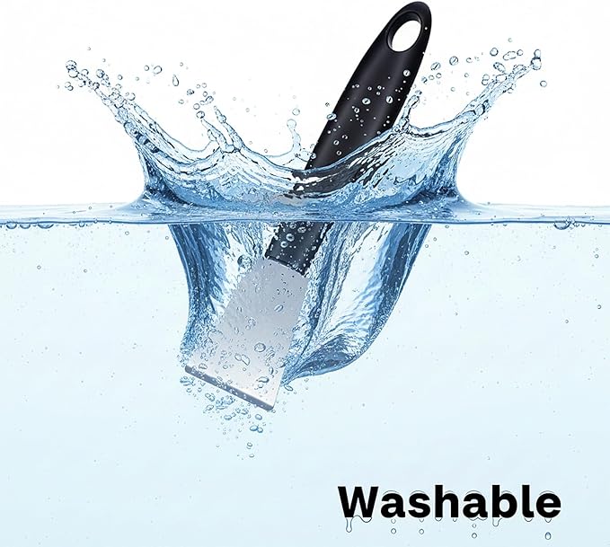 2 Pcs Stove Scraper Tool Stainless Steel Scraper Stove Top Scrapers Tool for Cleaning Small Scrapers Non Scratch Cooktop Applicable to Kitchen Window Glass Stoves Fridge Home Outdoor Cleaning
