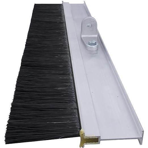 MARSHALLTOWN Aluminum Backed Concrete Broom for Finishing, Polypropylene Fibers, 24 Inch, Made in The USA, 423