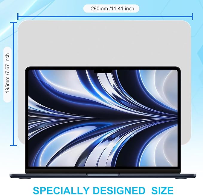 MUBUY-GOL 2 Pack Microfiber Liner Cleaning Cloth 13" with Screen Keyboard Imprint Protection, Laptop Keyboard Protector Compatible with MacBook Neo/Pro/Air 13" and MacBook Pro 14"-(Grey+Black)
