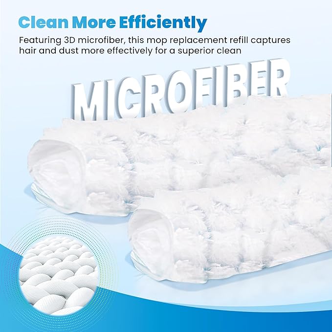 Extra Wide XL Dry Sweeping Cloths for Sweeper XL, 50 Count Pet Heavy Duty Unscented Refills