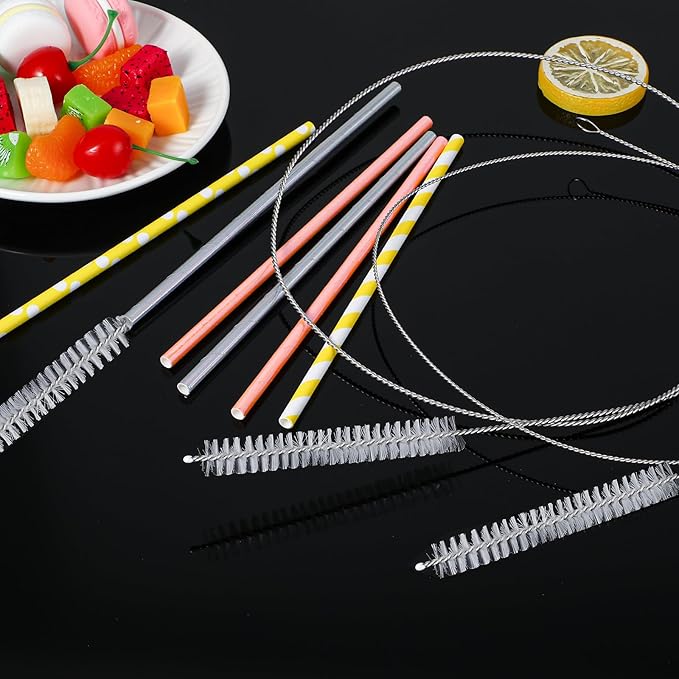 4Pcs 39.4inches Pipe Cleaners Tube Straw Brush, Extra Long Cleaning Brush for Cleaning Straw Bottle Pipe Cleaners Long Laboratory Catheter