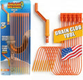 FlexiSnake Drain Weasel Sink Snake Hair Clog Remover Tool, Sink, Pipe, Bathroom, Bathtub Drain Cleaner, 18-inch Long, Flexible, Made in The USA, 10 Pack Wand Refills and Removable Handle