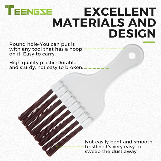 Air Conditioning Brush Tool, Window Blind Cleaner Duster Brush, Steel AC Evaporator Comb, Radiator Condenser Fin Comb, FCR6 Fin Comb Tool for AC Evaporator Radiator