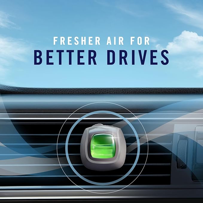 Febreze Car Vent Clip Air Freshener, Gain Island Fresh, 3 Count