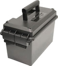 MTM AC50C Ammo Can, 50 Caliber, Field Boxes, Lockable Storage Box with Handle, Water and Dust Resistant, Secures Hunting Gear, Supplies, and Bullets, Stackable, USA Made