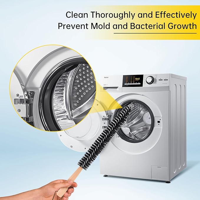 30 Feet Dryer Vent Cleaner Kit, Duct Cleaning Brush with 23 PP Rods and 4-Inch and 6-Inch Dryer Vent Brush, Dryer Cleaning Kit Suitable for Dryer Duct Cleaning Kit for Chimneys, Pipes,Dryers,Crevices