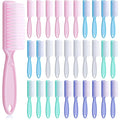 Patelai 30 Pcs Nail Scrubber Brushes Bulk Handle Grip Manicure Brushes for Cleaning Fingernails Pedicure Cleaning Brush for Toes and Fingernail Cleaning(Macaron Colors)