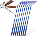 8 Pcs 3 ft Replacement Handles Compatible with Swiffer Duster Refill, Extended Handle, Removal Duty, Adjustable Length for Home Fan Window Cleaning (Blue)