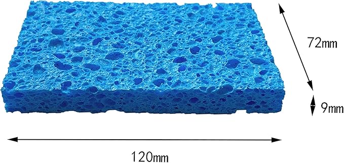 Heavy Duty Cleaning Scrub Wood Pulp Sponge,Non-Scratch (Pack of 12)