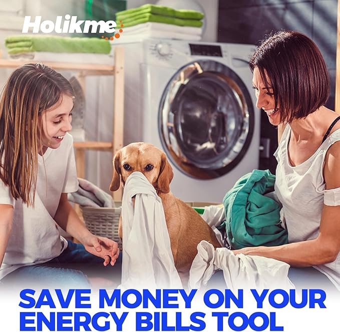 Holikme 30 Feet Dryer Vent Cleaner Kit,Flexible Lint Brush with Drill Attachment, Extends Up to 30 Feet for Easy Cleaning, Synthetic Brush Head, Use with or Without a Power Drill, Yellow