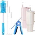 XANGNIER 5 Pcs Water Bottle Cleaner Brush Set for Hydrojug 20 oz/32 oz/40 oz Cup,Multifunctional Bottle Brush and Long Straw Cleaner Brush,Cleaning Kit for Owala/Stanley/Yeti Tumbler Cup Accessories