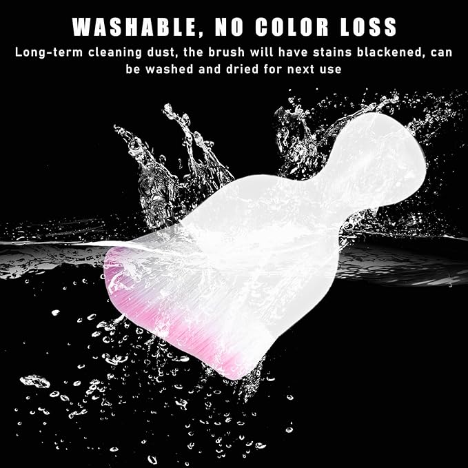 Car Interior Dust Brush, Soft Scratch Free Auto Detailing Brushes, Universal Vehicle Interior Cleaning Tool for Automotive Dashboard, Air Vents, Leather(White & White & Pink)