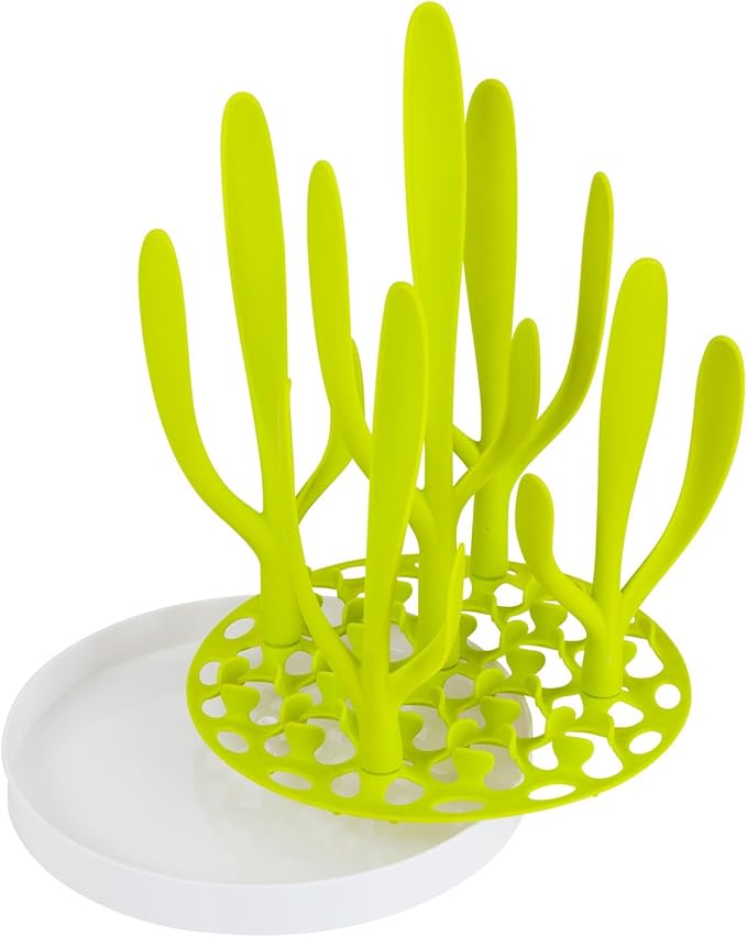 Boon Spring Countertop Drying Rack, Green (B11139) (Pack of 2)