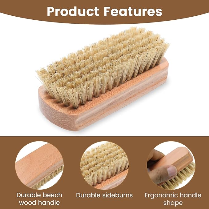 2 Pack Vegetable Brush, Multi-Purpose Heavy Duty Scrub Brush, Potato Mushroom Veggie Brush Scrubber, Fruits Vegetable Brushes Scrubber for Fruits, Vegetables, Tiles, and More, Dishwasher Safe