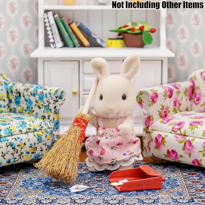 Odoria 1/12 Miniature Broom Dollhouse Decoration Accessories