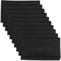 10PCS Gun Cleaning Cloth Rags12 x12 - Gun Cloth Microfiber Towel Lint Free Gun Cloth, Gun Cleaning Wipes Great for All Gun Firearm Cleaning Cleaner Protection,Professional（Black）