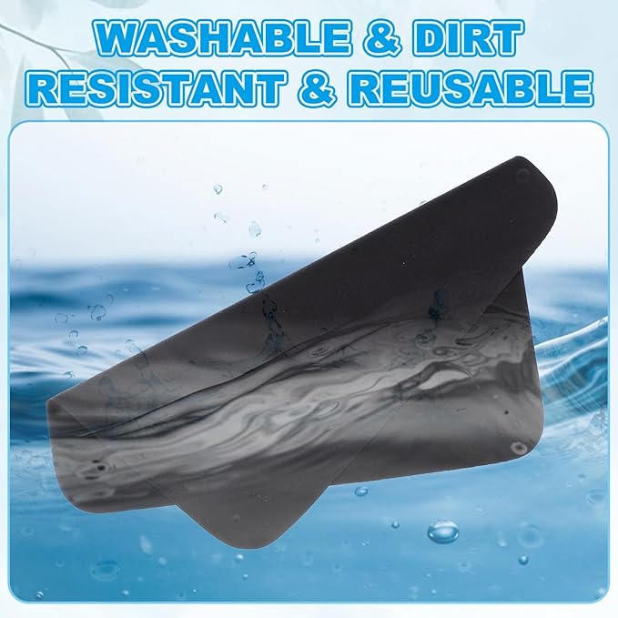 PATIKIL Glasses Cleaning Cloth 6.9" x 5.7", 6 Pcs Microfiber Eyeglasses Cleaner Cloths Soft Suede Wipe Screen for Camera Len Eyeglass Screens Phones Smart Devices, Black