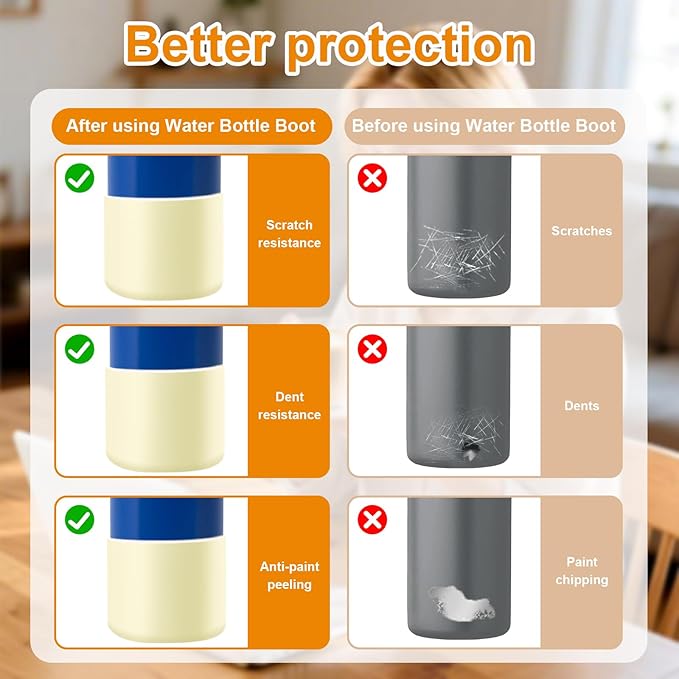 ( 2pcs)Silicone Water Bottle Boot and Bottle Drying Rack Compatible with Owala 24oz,Bottom Bumper Protector/Anti-Slip/Prevent scratches/Drying Rack Saves Space/Compatible with FreeSip Bottles,Cream
