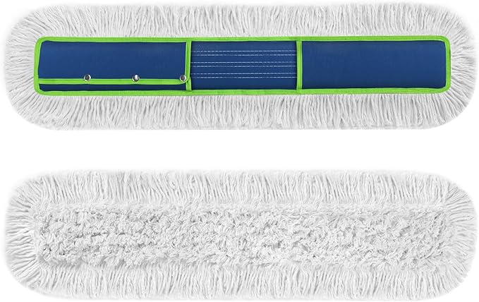 41" Commercial Dust Mop Replacement Heads: Resuable Washable Industrial Cotton Pads Refills for Janitors Warehouse Gym School Floor Cleaning, Only Fit for B0FN7JTZDK