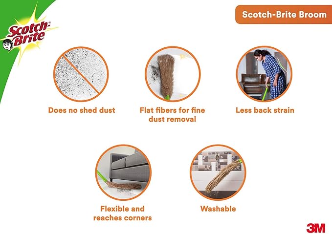 Scotch-Brite No-Dust Fiber Broom