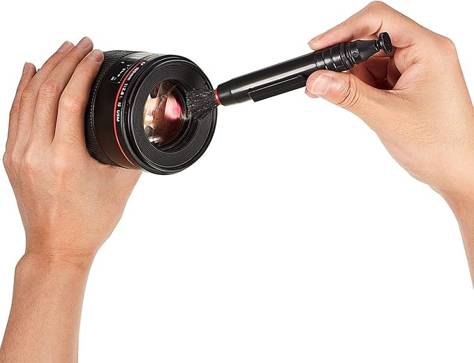 3 Pieces Multifunction Lens Cleaning Pen Brush Lens Brush for Optics Screen Cleaning Pen for Camera SLR Telescope Magnifying Glass Binoculars Spotting Scopes Rangefinders Monoculars