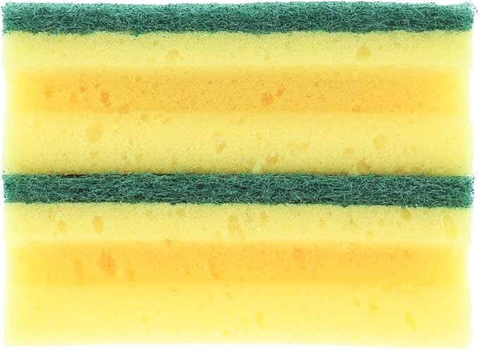 Sorbo Extra Large Scouring Sponges, Extra Strong Cleaning sponges for deep Cleaning, Pack of 2 Long Lasting sponges with Easy Grip Shape for Comfort When in use