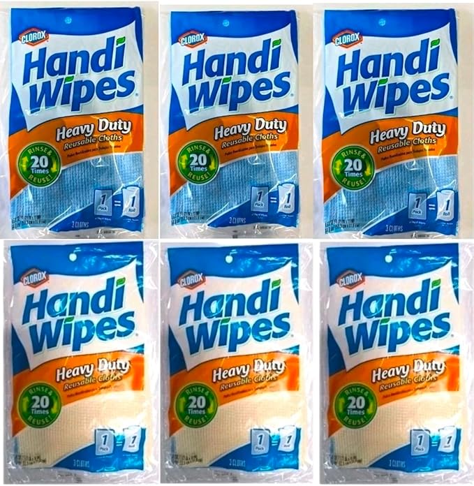 Handi Wipes Heavy Duty 3Ct 6-Pack