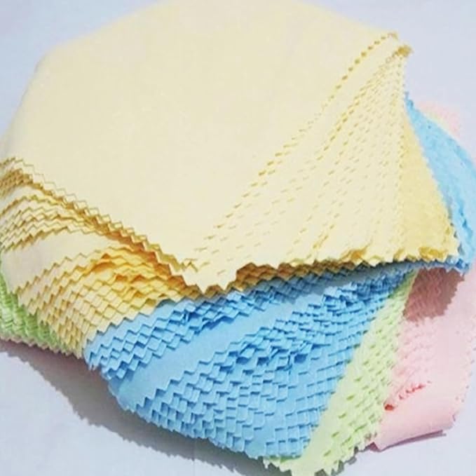 100pcs Microfiber Glasses Cleaning Cloth Fiber Material for Wiping Glasses Camera Lens and Mobile Phone 5.1 * 5.1 inch