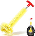 Garbage Disposal Cleaner Sink and Drain Brush Universal Garbage Disposal Cleaner 12'' Long Brush for Kitchen Waste Food(Yellow)