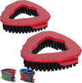 Aifacay Scrub Brush Head Compatible with O-Cedar EasyWring 1-Tank System, Hard-Bristle Spin Mop Scrubber Replacement Head Attachment for Floor, Deck, Bathroom, Tile & Kitchen Deep Cleaning
