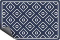 SUEH DESIGN Dish Drying Mat, Absorbent Coffee Mat 19.6 x 11.8 in Quick Dry Drying Mats Large Coffee Mat for Coffee Bar Kitchen Countertop, Dark Blue