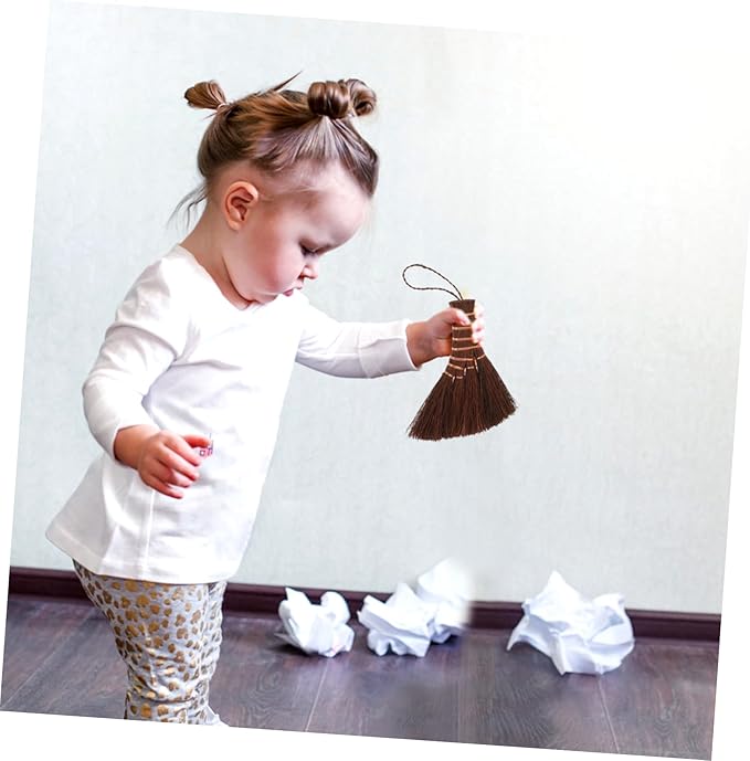Cabilock Mini Hand Broom for Desk and Carpet Sweeper Short Broom Electric Cleaning Brush for Floor and Shower