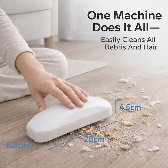 TARSHYRY Handheld Crumb Sweeper, Reusable Crumb Remover, Portable Carpet Debris Brush, Soft Debris Collector, Brush Sweeps Crumbs on Tablecloth Efficient Cleaning Tool