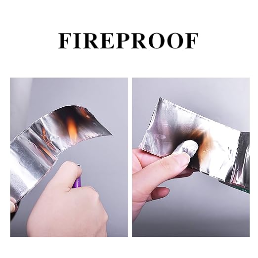 ADHES Premium Aluminum Foil Tape, 4 Inch x 164 Feet (55 Yards), Heat Proof Tape Withstand from 80°C to 100°C, Metal Duct Tape for HVAC, Sealing & Patching, Dryer Vents Pipe