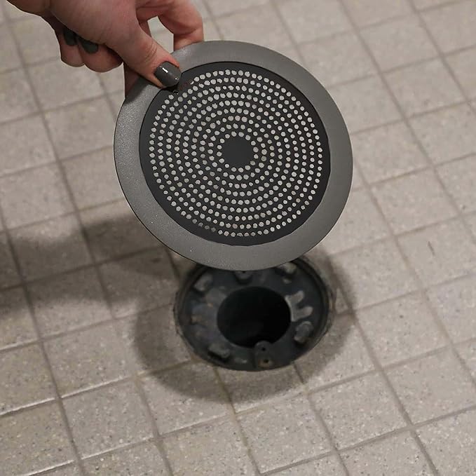 Danco 11085 Shower Drain Strainer, 5-3/4 inch, Matte Black