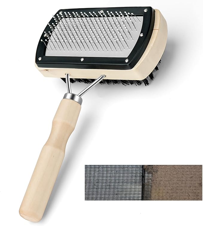 Cenipar Air Conditioner Coil Cleaning Brush - Double Sided HVAC Brush AC Coil Cleaner Brush for Evaporator & Condenser Fins, Heavy Duty Flexible Design for AC Units, Refrigerators & Heat Pumps