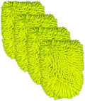 4 Pack Microfiber Car Wash Mitt | Ultra-Soft Chenille | Car Wash Detailing | Dual Sided Sponge Glove | Scratch-Free | Auto Care Brush Mitt | Great for Cars, Trucks, Motorcycles & More