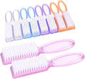 Yesker 10 Pcs Handle Nail Scrubber Cleaning Brushes for Fingernails and Toes, Multi-Purpose Cleaning Tools in 5 Colors