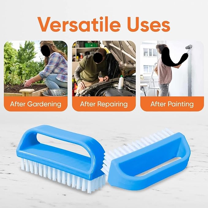 Nail Brush for Cleaning Fingernails, Nail Scrubber Brush, Toe Foot Hands Fingernail Brush Cleaner- Small Scrub Brush- All-Purpose Stiff Cleaning Brush for Home, Kitchen, Work, 9 Pack - Superio