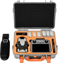 Hard Case for DJI Mini 4 Pro: IP67 Waterproof Carrying Cases for Mini 4/3 Pro/3 Drone Fly More Combo RC 2/RC Smart Controller | Storage Box for Propellers Accessories (Case Only) (Gray)