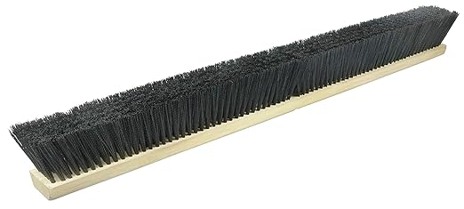 Weiler 42095 36" Medium Sweep Floor Brush, Black Polypropylene Fill, Includes Brace