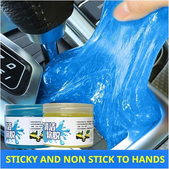 4-Colors Reusable Car Cleaning Gel - Multiuse Keyboard & Air Vent Cleaner for Dirt Removal(H)