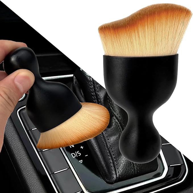 Car Interior Dust Brush, Auto Detailing Brush, Soft Bristles Car Cleaning Brushes, Tool for Air Conditioner Vents, Leather, Computer, Scratch Free, Car Interior Accessories