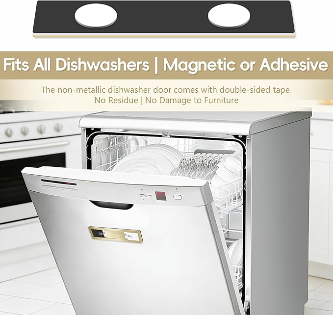 Dishwasher Magnet Clean Dirty Sign, Stainless Steel Magnetic Clean Dirty Dishwasher Sign,Matte Brushed Surface Cleaning/Dirt Indicator with Strong Magnet, Home Kitchen Organize (Brushed Gold)