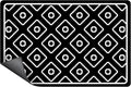 SUEH DESIGN Dish Drying Mat, Absorbent Coffee Mat 23.6 x 15.7 in Quick Dry Drying Mats Large Coffee Mat for Coffee Bar Kitchen Countertop, Black