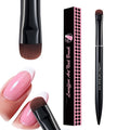 Nail Brush for French Tips & Cleaning Gel Polish- Precision Thin Brush for Acrylic, Polygel - Professional Kolinsky Sable Nail Art Brush (Black, F18)