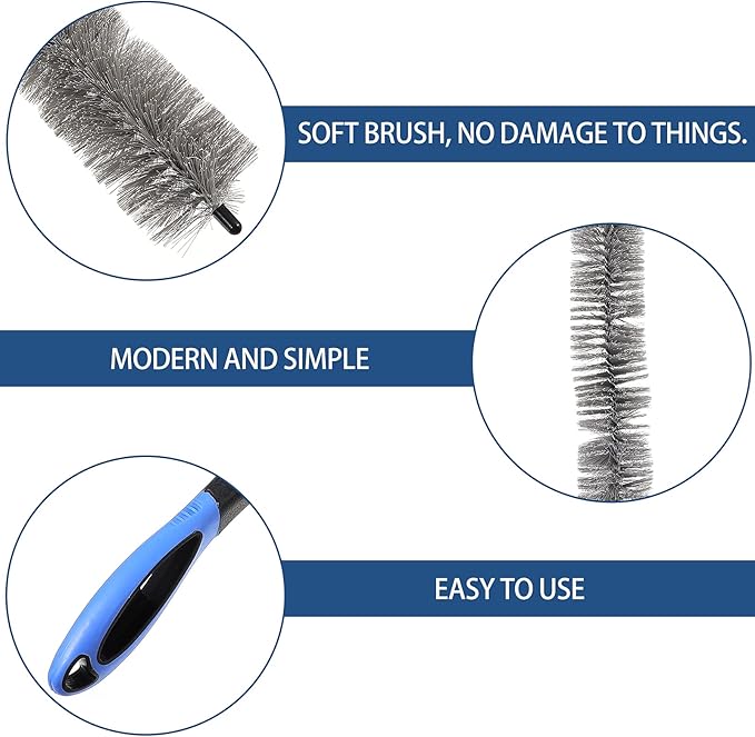 Uonlytech Dust Cleaning Brush Condenser Coil Cleaning Tool Home Radiator Cleaning Brush