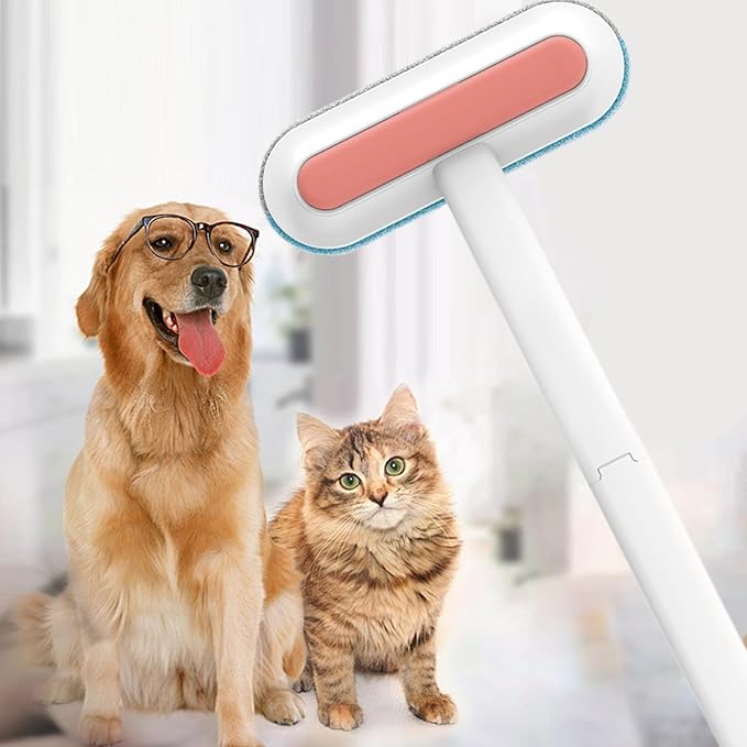 Cat Hair Remover Brush for Carpet | Electrostatic Pet Grooming Supplies - Window Screen Cleaning Brush - for Dog Owners Office Car Clothes Bedding Sheets Carpets Sofas Apartment Mattress