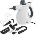 Comforday Multi-Purpose Steam Cleaner with 9-Piece Accessories, Pressurized Handheld Steam Cleaner, Perfect for Stain Removal, Curtains, Car Seats, Floor, Bathroom (White)