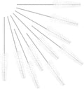 Hearing Aid Cleaning Tool Hearing Aid Vent Tube Brush Tube Cleaning Tool Small Pipe Brush for Clean Small Holes or Pipes (10 Pieces)